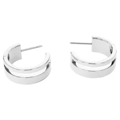 Boucles oreilles Calvin Klein Bijoux Geometric Essentials Sculptural - 35000677 Acier Argent