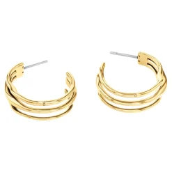 Boucles oreilles Calvin Klein Bijoux CK Wavy Sculptural - 35000721 Acier Doré