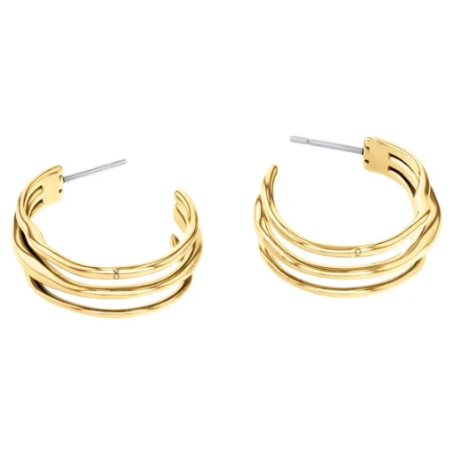 Boucles oreilles Calvin Klein Bijoux CK Wavy Sculptural - 35000721 Acier Doré