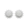 Boucles oreilles femme soleil argent rhodié Maison de la Bijouterie Z5W03Z0