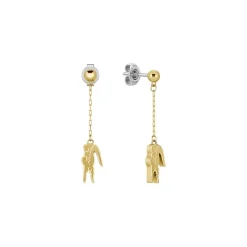 Boucles oreilles Lacoste Crocodile - 2040472 Acier Doré