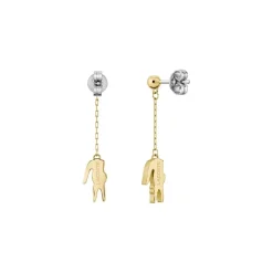 Boucles oreilles Lacoste Crocodile - 2040472 Acier Doré