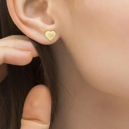 Boucles oreilles Lacoste Love My Croc - 2040401 Acier Doré