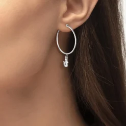 Boucles oreilles Lacoste Crocodile - 2040375 Acier Argent