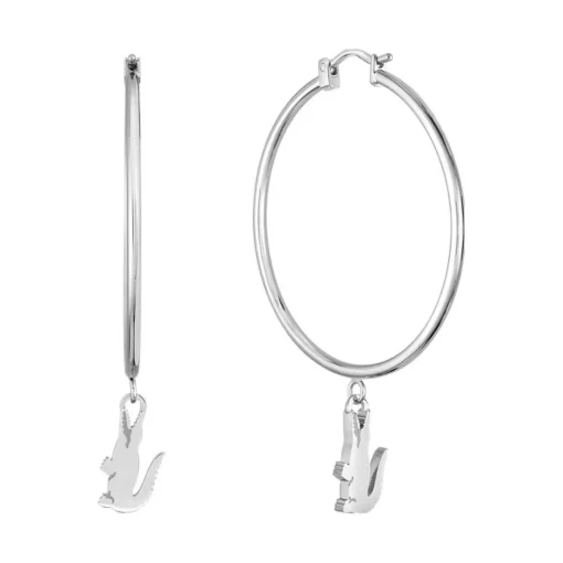 Boucles oreilles Lacoste Crocodile - 2040375 Acier Argent