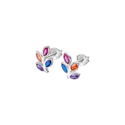 Boucles oreilles Lotus Silver Rainbow LP3523-4-1 Argent Multicolore