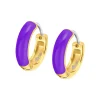 Boucles oreilles Lotus Style Bijoux Tropical Vibes LS2331-4-1 Acier acier Violet