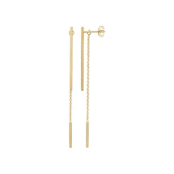 Boucles oreilles Maison de la Bijouterie Sensimio Y3034400 Plaqué or