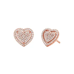 Boucles oreilles Michael Kors Bijoux Kors Love - MKC1750CZ791 Argent 925/1000 Doré rose