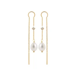 Boucles oreilles perles de culture oz plaqué or Maison de la Bijouterie Y3030V0Z4