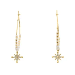 Boucles oreilles Pierre Lannier Bijoux Antharea - BJ25A2211 Acier Doré