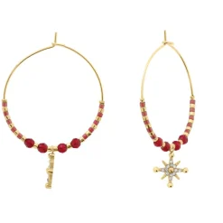 Boucles oreilles Pierre Lannier Bijoux Antharea - BJ25A2251 Acier Doré