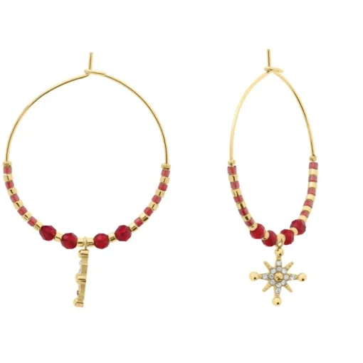 Boucles oreilles Pierre Lannier Bijoux Antharea - BJ25A2251 Acier Doré