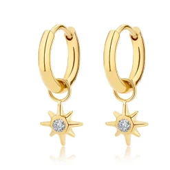 Boucles oreilles Pixies Bijoux - PEH0035-1WHZ Acier Blanc