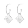 Boucles oreilles Pixies Bijoux - PEH0023-2PRL Acier Blanc
