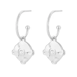 Boucles oreilles Pixies Bijoux - PEH0023-2PRL Acier Blanc