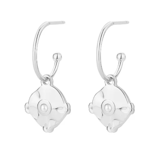 Boucles oreilles Pixies Bijoux - PEH0023-2PRL Acier Blanc