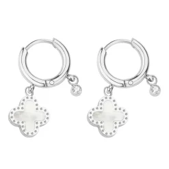 Boucles oreilles Pixies Bijoux - PEH0011-2MOP Acier Nacre