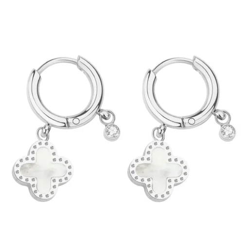 Boucles oreilles Pixies Bijoux - PEH0011-2MOP Acier Nacre