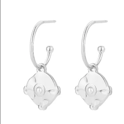 Boucles oreilles Pixies Bijoux - PEH0023-2PRL Acier Blanc