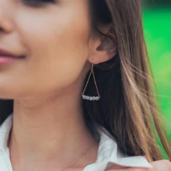 Boucles oreilles Sloya Piana en pierres Amazonite