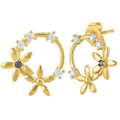 Boucles Oreilles So Charm - BD2296-DORE-DIAMANT - Boucles D'Oreilles Dorées