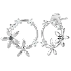 Boucles Oreilles So Charm - BD2296-ARGENT-DIAMANT - Boucles D'Oreilles Argentées