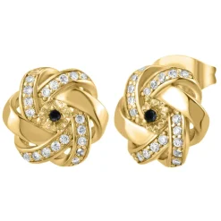 Boucles Oreilles So Charm - BD2034-DORE-BO-DIAMANT - Boucles D'Oreilles Dorées