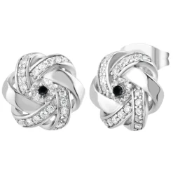 Boucles Oreilles So Charm - BD2034-ARGENT-BO-DIAMANT - Boucles D'Oreilles Argentées