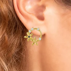 Boucles Oreilles So Charm - BD2296-DORE-DIAMANT - Boucles D'Oreilles Dorées