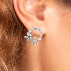 Boucles Oreilles So Charm - BD2296-ARGENT-DIAMANT - Boucles D'Oreilles Argentées