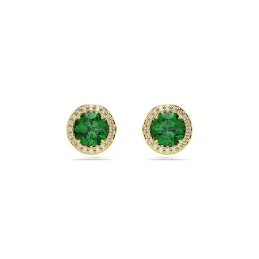 Boucles oreilles Swarovski Una  - 5680562 Plaqué or Vert