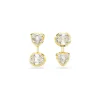 Boucles oreilles Swarovski Imber Organic - 5705461 Blanc Plaqué or