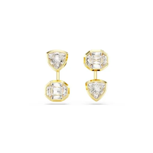 Boucles oreilles Swarovski Imber Organic - 5705461 Blanc Plaqué or