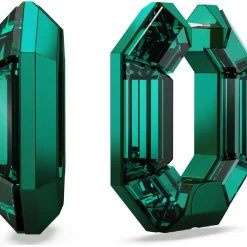 Boucles oreilles Swarovski Imber - 5680786 vert,argent