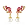 Boucles oreilles Swarovski Gema Drop Pearl - 5688486 rose,doré