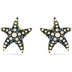 Boucles oreilles Swarovski Idyllia F Starfish - 5684162 multicolore,doré