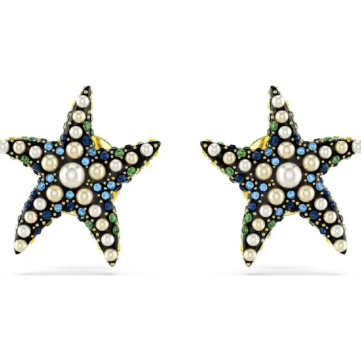 Boucles oreilles Swarovski Idyllia F Starfish - 5684162 multicolore,doré