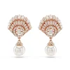 Boucles oreilles Swarovski Idyllia E Drop Pearl - 5689196 doré rose,blanc