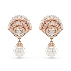 Boucles oreilles Swarovski Idyllia E Drop Pearl - 5689196 doré rose,blanc