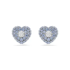 Boucles oreilles Swarovski Hyperbola Studs - 5683576 bleu,argent