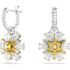 Boucles oreilles Swarovski Idyllia E - 5683243 jaune,argent