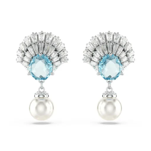 Boucles oreilles Swarovski Idyllia E Drop Pearl - 5680301 bleu,argent