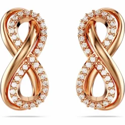 Boucles oreilles Swarovski Hyperbola Fig Pave - 5684085 blanc,doré