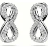 Boucles oreilles Swarovski Hyperbola Fig Pave - 5687269 blanc,argent