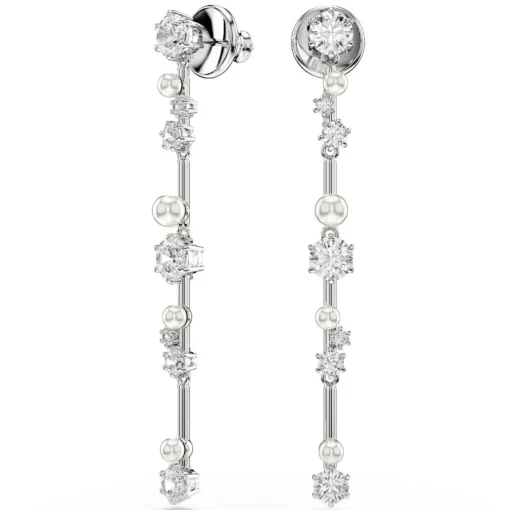 Boucles oreilles Swarovski Constella Bars - 5705614 Métal rhodié Argent