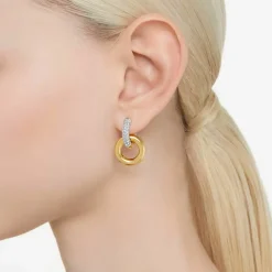Boucles oreilles Swarovski 5668818 Dextera - PE InterLinked CRE/GOS