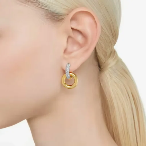 Boucles oreilles Swarovski 5668818 Dextera - PE InterLinked CRE/GOS