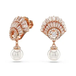 Boucles oreilles Swarovski Idyllia E Drop Pearl - 5689196 doré rose,blanc