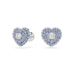 Boucles oreilles Swarovski Hyperbola Studs - 5683576 bleu,argent